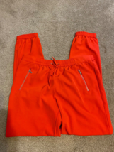 New York &amp; Company women pant red Size Medium pockets elastic waist Stre... - £18.38 GBP