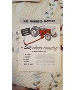 Ford Side Mounted Mowers Sales Sheet Flyer Advertising. 1955 - $4.89