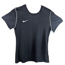 Womens Medium Active Nike Shirt Black Dri Fit Workout Top - $22.00