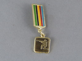 Vintage Summer Olympic Games Pin - Moscow 1980 Shooting Event- Medallion... - $15.00