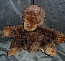8&quot; Vintage 1983 Dakin Dark Brown Baby Monkey Ape Gorilla Stuffed Animal Plush - £15.05 GBP