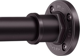 BRIOFOX Industrial Shower Curtain Rod - 2-in-1 Design 43 to 72 Inch Bronze - $22.80