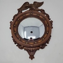 VTG SYROCO Federal Eagle Convex Mirror 4007 Bronze Porthole Wall USA 21&quot;x 14.5&quot; - £80.87 GBP