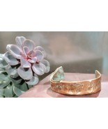 Hand forged copper cuff bracelet with natural patina - £22.43 GBP