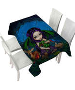 Dragonling Garden Cute Fairy with Animal Friends Tablecloth - $37.90+