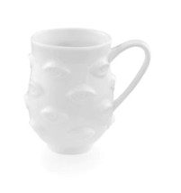 New Jonathan Adler Large White Muse Eyes Mug Coffee Cup Tea Gift  - £27.67 GBP