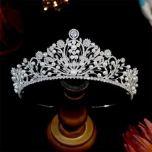 Bridal  Pearl Crown Princess Crystal Headdress CZ Tiaras Y Tocados Novias Party  - £115.54 GBP