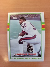 1989 Topps #166 Lawrence Taylor - All Pro - New York Giants - NFL - Fresh pull - £1.61 GBP