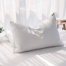 Goose Down Pillow Insert for Hypoallergenic Softness &amp; Supportive Sleep 1 Piece - £36.61 GBP