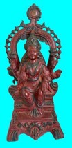 Hindu Goddess Of Wealth Lakshmi Heavy Cast Iron Statue 13” X 6” X 4” India - £73.99 GBP