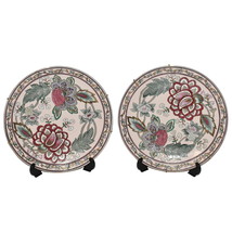 Pair Vintage Classic Traditions Hand Crafted &amp; Painted Porcelain Enamel Plates - £51.79 GBP