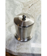 Bed Bath &amp; Beyond Everhome™ Beaded Metal Vanity Jar  in Brushed Nickel-O... - $79.08