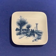 Royal Copenhagen candy nut mint dish Denmark flow delft blue farm horse carriage - £11.83 GBP