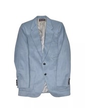 Lanvin Paris Jacket Mens 38 Blue Feather Suede Blazer Pierre Gerard Spor... - £37.92 GBP