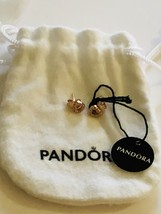 Genuine Pandora Rose Open Heart Stud Earrings 280528CZ - £39.07 GBP
