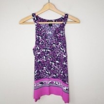 Ann Taylor Factory | Pink &amp; Purple Floral Tank Top, womens size XS - £14.68 GBP
