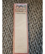 Babbling Brook 1999 Magnet List Pad 60 Sheets I Believe in Santa New &amp; S... - $257.30 MXN
