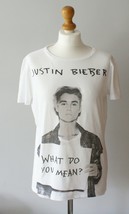 Official Justin Bieber T-shirt, Justin Bieber Ladies, Band T-shirt, - £27.69 GBP