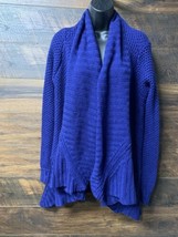 Mason Sweater Petite Cashmere Wool Silk Open Front Knit Shawl Waterfall ... - £19.66 GBP