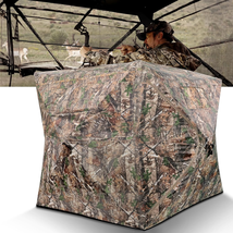 270°Shoot through Mesh with Silent Sliding Window, 2-3 Person Ground Deer Stand - £153.58 GBP