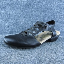 Taos  Women Ankle Strap Sandal Shoes Black Leather Size 6 Medium - $34.65