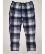 XL- Perry Ellis PORTFOLIO Jet Black Plaid SOFT Comfort Fit Pajama Sleep ... - £12.61 GBP
