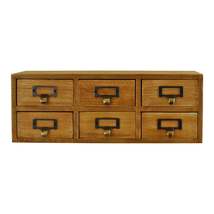6 Drawer Double Level Small Storage Unit, Trinket Drawers - £28.10 GBP
