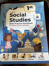 1st Grade Social Studies: Daily Practice Workbook | 20 Weeks of Fun Activ - GOOD - £7.46 GBP