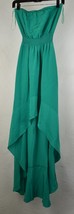 Jay Godfrey Womens Dress Strapless Silk Green 0 - $79.20