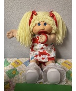  VTG Cabbage Patch Kid Girl With Pacifier HM#4 Lemon Hair Hong Kong 1984 - €322,16 EUR