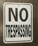 12&quot; No Tresspassing Property 3d cutout retro USA STEEL plate display ad ... - $54.29 CAD