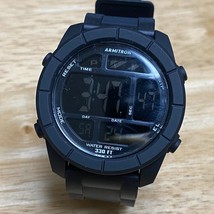 Armitron 40/8253 Men 100m Black Reverse LCD Digital Quartz Chrono Watch~New Batt - £14.60 GBP