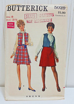 BUTTERICK Vtg Sewing Pattern 5029 3-Pc Suit Set Blouse Skirt Cardigan Ja... - £42.14 GBP