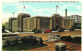 Vintage Postcard Modern Office Building Hershey Chocolate Corp Pennsylva... - $4.99