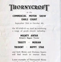 1952 London Earls Court Motor Expo Thornycroft Advertisement Sphere Impo... - $19.99