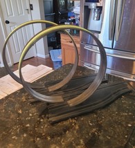 Vtg Lot 2  1970s Tyco Nite Glow Metal Loop Racetracks w/ Plastic Base No... - $29.95