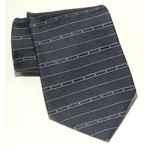 Tommy Hilfiger Men Silk Dress Tie 3.5&quot; wide 58&quot; long Navy Blue  Made in USA - £9.75 GBP