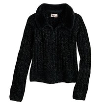 Girls 6-20 SO® Faux Fur Collar Zip-Up Cardigan in Regular &amp; Plus Size, G... - $12.99