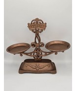 Vintage Farmhouse Rustic Copper Tone Cast Iron Balance Scale - $2,411.97 MXN