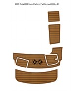 2005 Cobalt 226 Swim Platform Step Pad Boat EVA Foam Faux Teak Deck Floo... - $578.75 CAD