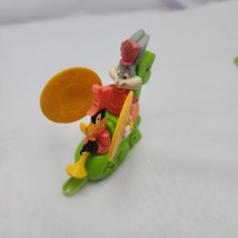 1994 Looney Tunes Bugs and Daffy Parade cymbals crash train car toy - $9.90