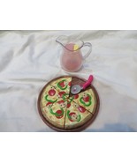 18&quot; Doll Pizza with Plate &amp; Cutter and Pitcher Our Generation American G... - $11.87