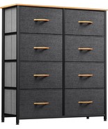 The Yitahome Dresser With 8 Drawers - Fabric Storage Tower,, Wooden Top. - £59.74 GBP