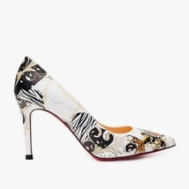 The Perugia White Leather Pump Women Shoe image 4