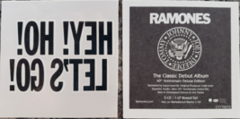  Lot of 2 RAMONES Hey! Ho! Let&#39;s go 2&quot; x 2&quot; clear stickers, new - £3.12 GBP