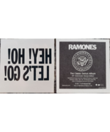  Lot of 2 RAMONES Hey! Ho! Let&#39;s go 2&quot; x 2&quot; clear stickers, new - £3.15 GBP