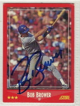 bob brower signed autographed card 1988 score - £7.54 GBP