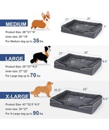 Dog Bed, Dog Beds for Large Dogs, Orthopedic Bolster Couch Pet Bed Size ... - £45.27 GBP