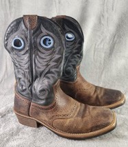 Ariat Heritage Roughstock Boots Mens Size 11.5 Brown Leather Distressed Western - £68.04 GBP