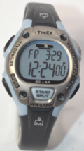 Timex Ironman Triathlon Watch Women Digital Blue Silver 30Lap Indiglo New Batt - £18.95 GBP